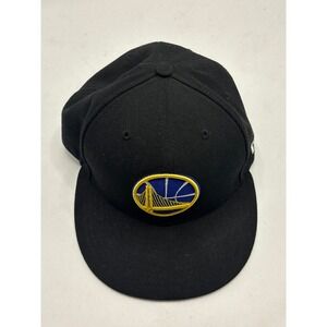 New Era Golden State Warriors NBA 59FIFTY Fitted Cap Black Size 7 1/8